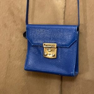 Vintage Royal Blue Crossbody Bag